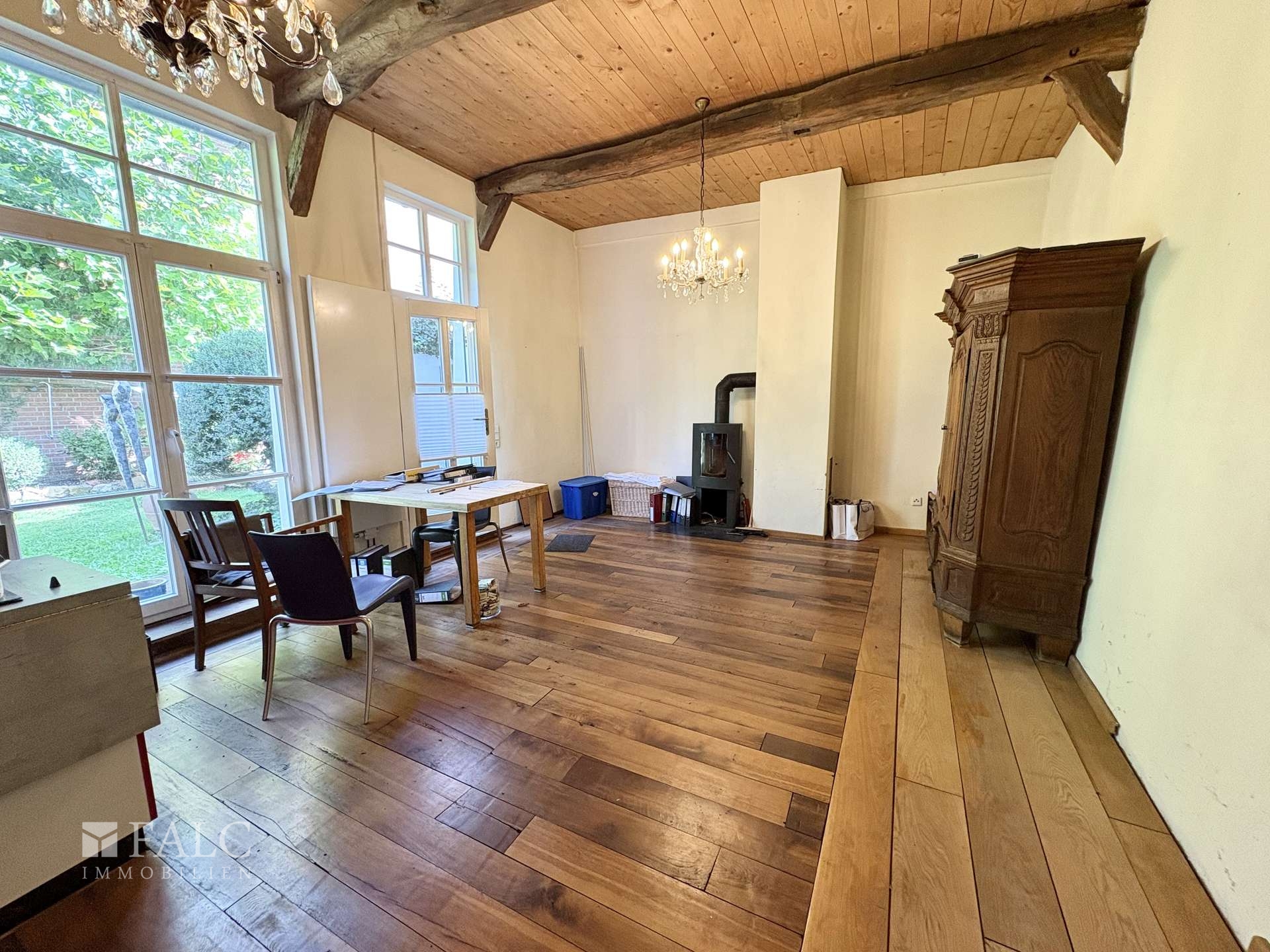 Erdgeschoss des alten Fachwerkhauses.